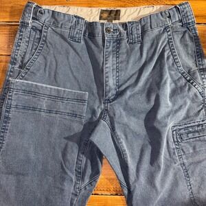 The Territory Ahead Cargo Pants Mens 34x34 Blue Faded Stretch Utility Workwear